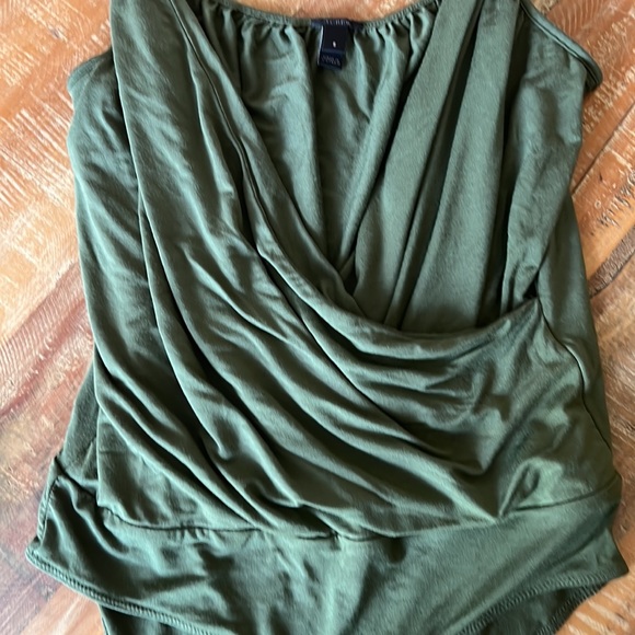 J Crew bodysuit, cotton, in olive green, small - Picture 5 of 8
